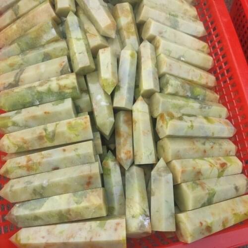 1000g jade crystal quartz Hand Carved crystal points wand pillar healing stone