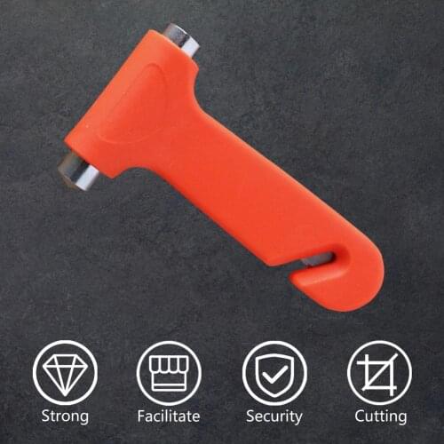 2 in 1 Portable Car Emergency Safety Escape Hammer Glass Window Breaker Belt Cutter Tool Car Safety Hammer Glass Breaker Tool