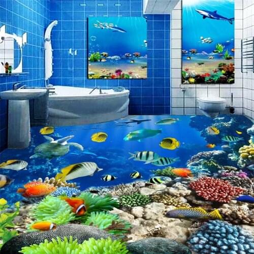 Beibehang papel de parede 3D flooring wall stickers room wall paper self adhesive bathroom wallpaper for walls 3 d wall-paper