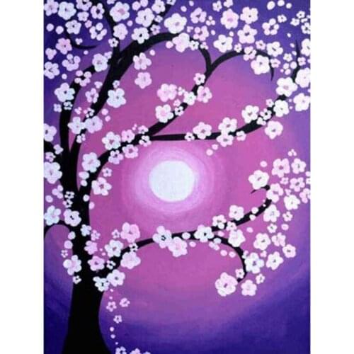 5D DIY Diamond Painting Square/Round Diamond Landscape Painting Beautiful Landscape Tree Picture Cross Stitch Embroidery WG3005