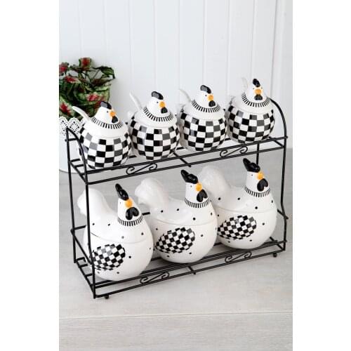 ACAR Black Horoz Series Two Storey Luxury Spice Set A-WILL-H-008864/4