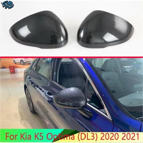 For Kia K5 Optima (DL3) 2020 2021 Car Accessories ABS Chrome Door Side Mirror Cover Trim Rear View Cap Overlay Molding Garnish