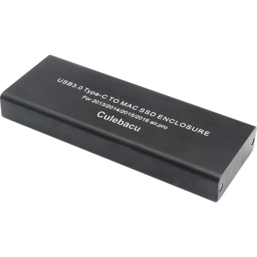 Culebacu Hard Drive Case For Apple Macbook Air Pro Retina 2013 2014 2015 2016 2017 Usb3.0 USB to Mac SSD Enclosure A1502