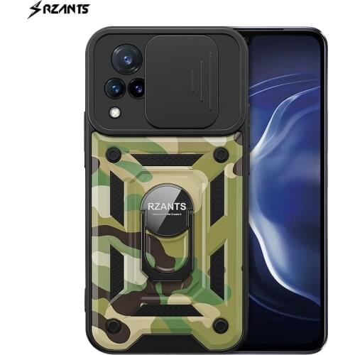 Rzants For VIVO V21 V21E 4G Case [Jungle tank] Military Camouflage Shockproof Ring Holder Hard Casing Lens Protection Man Cover