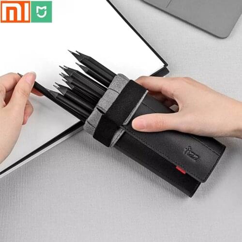 Youpin pen holder, 8-hole pen compartment, simple office / pen curtain, fiber reinforced leather, soft pen case