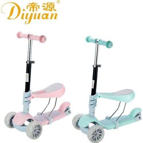 Children Scooter Tricycle Baby 5 In 1 Balance Bike Ride On Toys Flash Folding Meter Car Child Toys Ride on Toys