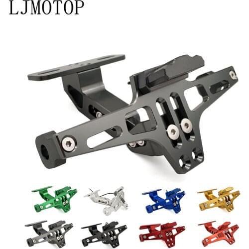 CNC Motorcycle License Number Plate Frame Holder Bracket With LED Signal For YAMAHA WR 250X 250R 450F TTR 125 250 600 TTR250