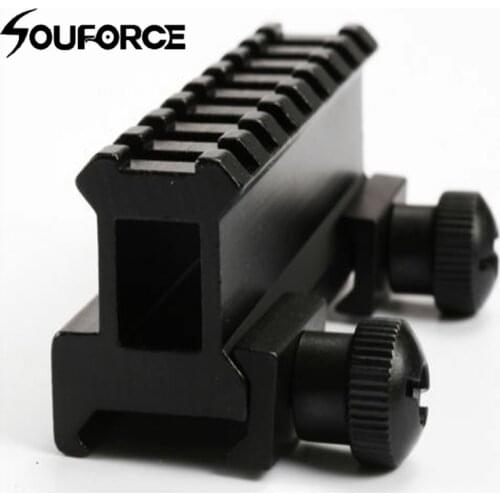 Metal 8slots 20mm Weaver Picatinny Rail Riser Base adapter Mount for Rifle Hunt