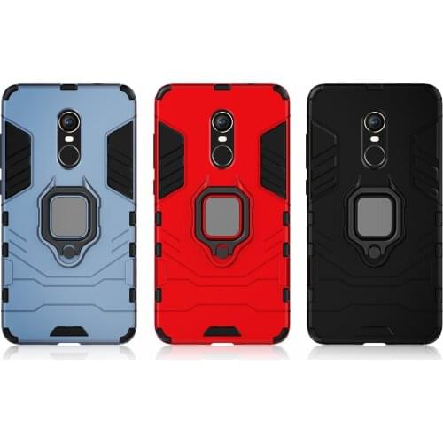 Shockproof Armor Case for Xiaomi Redmi Note 4 4X Case Ring Holder Stand Phone Back Cover for Xiomi Redmi Note 4x Note4 4 X Funda