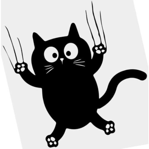 S51707 Various Sizes/Colors Car Stickers Vinyl Decal Chubby Cat Motorcycle Decorative Accessories Waterproof