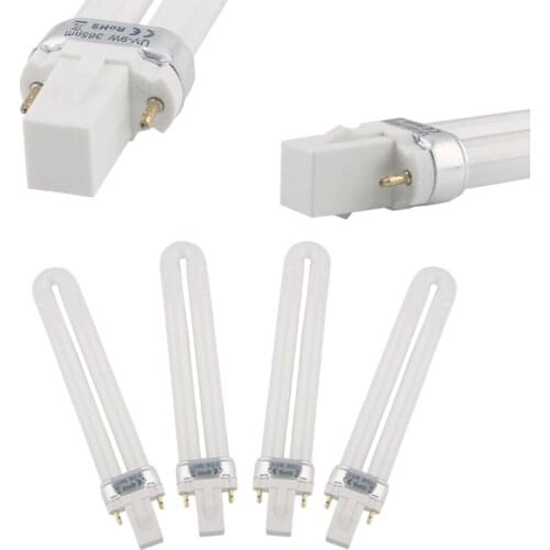 Q0KD 9W Nail Dryer UV Lamp Tube Light Bulbs Gel Nails Art Gel Dryer Replacement