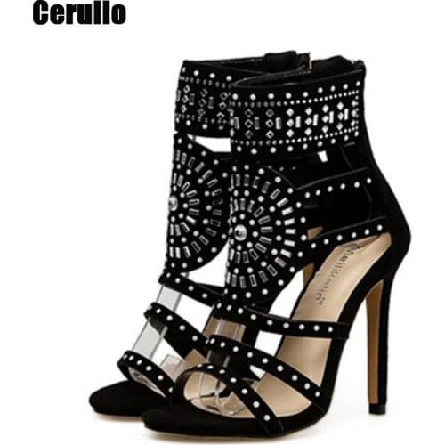 Latin Dance Shoes Sandals Womens Cow Leather Samba Ballroom Bottom Salsa Tango Party Ladies Dancing Shoes Heel 11.5cm A290