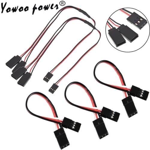 5pcs/lots 200mm 300mm 500mm 600mm Servo Extension Extend Cord Wire Cable Line Male to Female Y Shape for Futaba JR