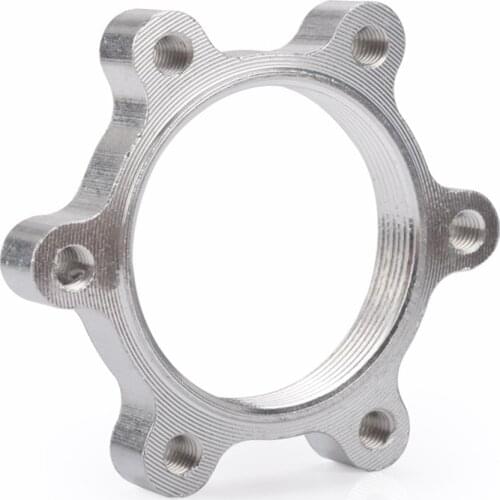 Bike Freewheel Threaded Hub Disc Disk Brake Rotor 6 Holes Flange Adapter Bicycle Brake Parts Bicycle Freewheel Threaded Brake