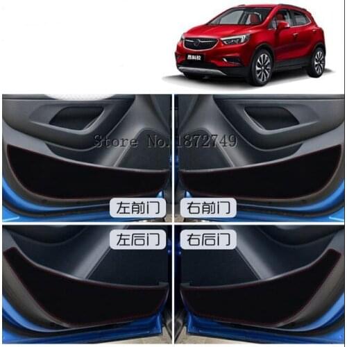 Inner Door protection protective pad kick pad 4pcs For BUICK ENCORE 2012 -2018