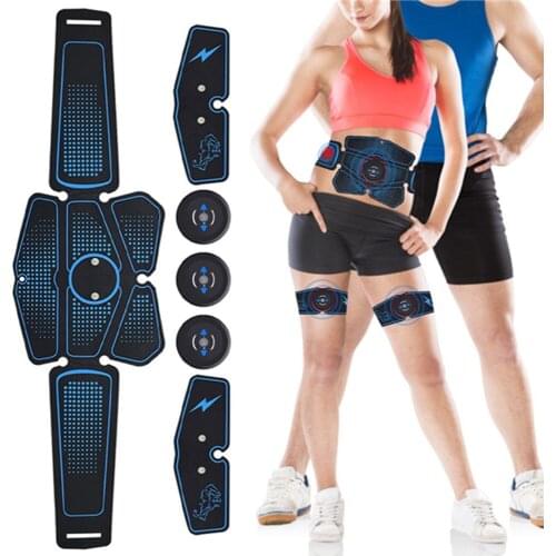 EMS Wireless Muscle Stimulator Abdominal Toning Belt Abdominal Muscle Trainer Exerciser Body Muscle ABS Fitness Gym Equipment