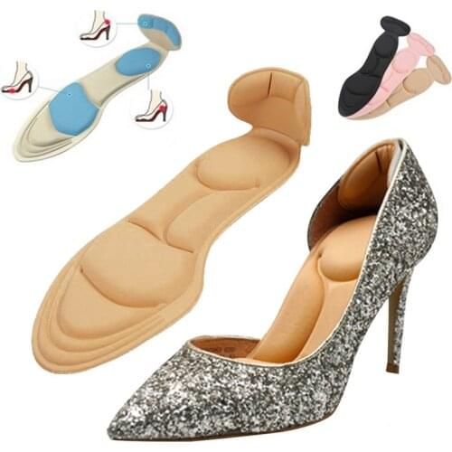 1 Pair Women Insole Pad Breathable Anti-slip Inserts High Heel Insert Pad Foot Heel Protector Tailored Accessories Pedicure Tool
