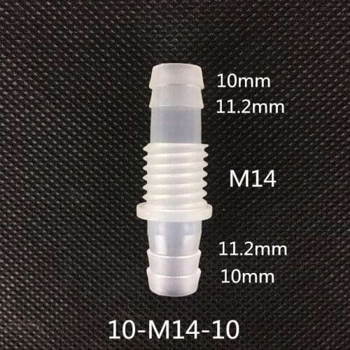 10-M14-10 plastic connector, hose adaptor, straight connector, pipe coupling