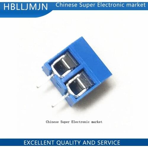 20PCS KF301-2P 5.08mm KF301 2 Pin Blue Connect Terminal Screw Terminal Connector Splice connector
