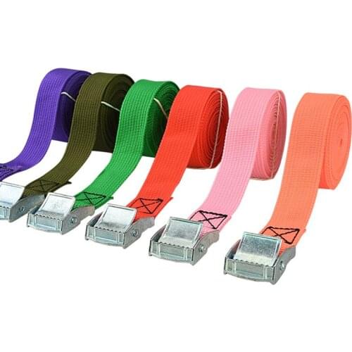 5Pcs/Set 2 Meters Auto Luggage Trailer Fixed Strap Rope Quick Release Cam Buckle Tie Down for Motorcycle Bike Cargo Straps Rope