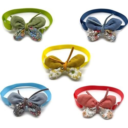 50pcs Small Dogs Bow Ties Butterfly Style Pet Dog Cat Bowtie Pet Supplies Pets Dogs Grooming Accessories for Small Dogs