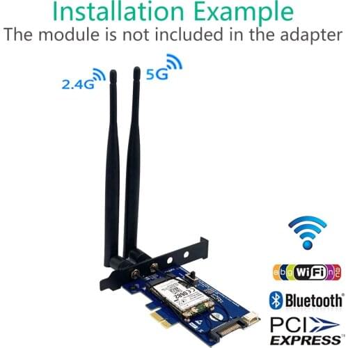 Mini PCI-E PCI Express to PCI-E 1x Adapter With SIM card Slot for WiFi and 3G/4G/LTE card