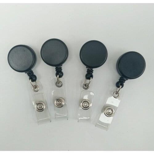 Free shipping 1000pcs/lot customized logo badge reel; promotional retractable plastic badge holder; belt clip BR16