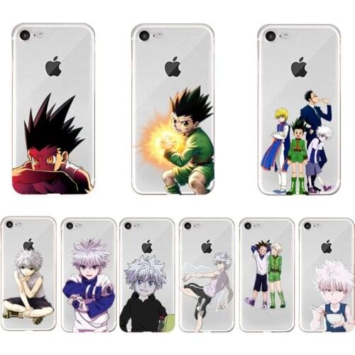 HUNTER HxH Gon Killua anime Phone Case For iPhone X XS MAX 6 6s 7 7plus 8 8Plus 5 5S SE 2020 XR 11 11pro max Clear funda Cover
