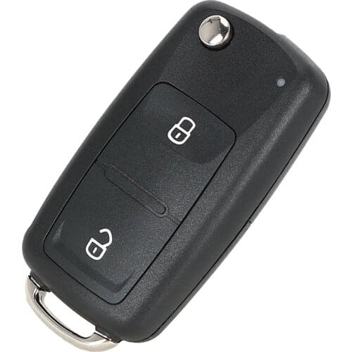 For VOLKSWAGEN VW Tiguan Golf Polo 2 Buttons Key Case Fob Flip Replacement Auto Replacement Folding Remote Car Key Shell