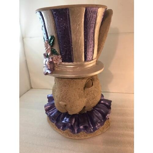 Flower pot/Rabbit/Rabbit Flower Pot/Resine/Home/Garden/Balcony/Decoration/Decorative/Decor/Plant/Flower/Gift