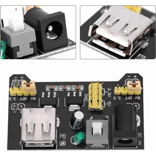 Dc 3.3V 5V Micro Mini Usb MB102 Breadboard Power Module MB-102 Solderless Brood board Breadboard power supply module