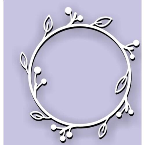 Shape Wreath Shape Metal Cutting Die DIY for Scrapbooking Decoration Crafts