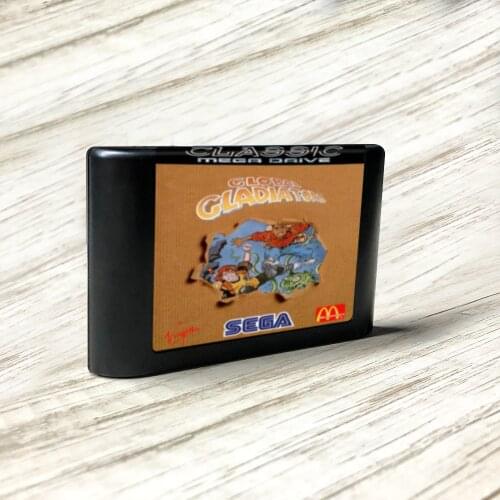 Global Gladiators - EUR Label Flashkit MD Electroless Gold PCB Card for Sega Genesis Megadrive Video Game Console