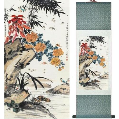 Birds and flowers painting home office decoration painting living room painting No.033102