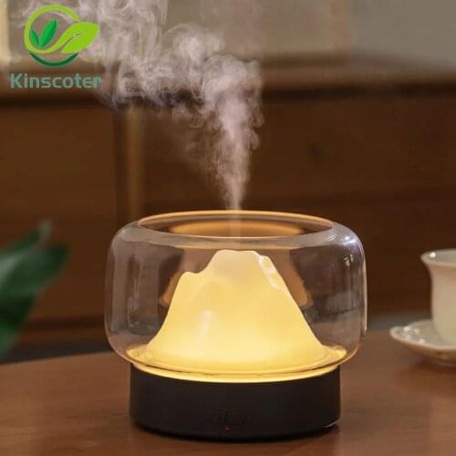 Kinscoter Ultrasonic Aromatherapy Essential Oil Aroma Diffuser Difusor With Warm and Color LED Lamp Humidificador For Home