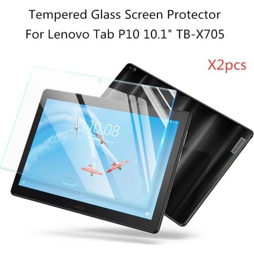 2pcs 9H Explosion-proof Tempered Glass Screen Protector For Lenovo Tab P10 10.1 TB-X705 Tablet Protective Film TB-X705F X705N