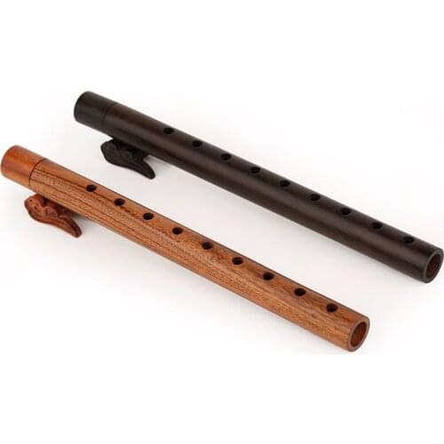 Mahogany wood quality handmade flute censer nine hole flute incense ebony rosewood incense line with Xiangxiang
