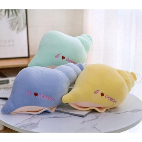 20cm Cute Sea Conch Plush Toy Stuffed Doll Cartoon Animal Aquatic Creatures Conch Birthday Gift Christmas Present