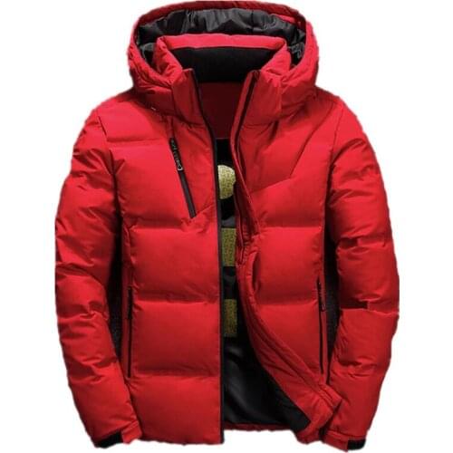 Men Down Jacket Parka Windbreaker Mens Overcoat Thick Warm Winter Hooded Coat Outdoor Hiking Camping Climbing Trekking Jackets