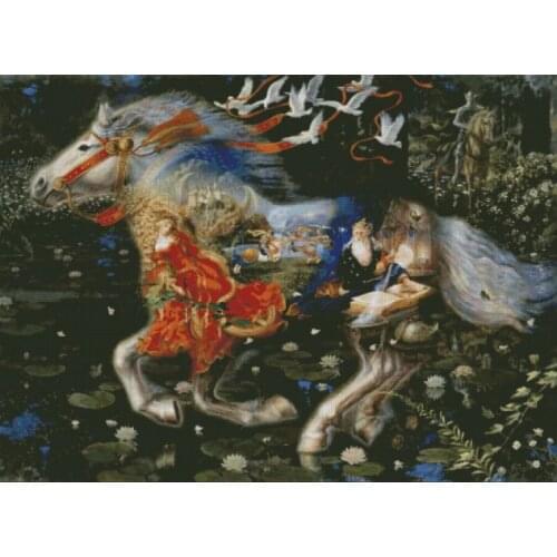 Running Horse Big Version sewing kit Top Quality Embroidery Needlework 14CT UnprintedCross Stitch Kits DIY Handmade Home Decor