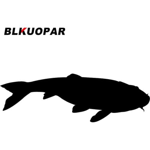 BLKUOPAR for Koi Silhouette Car Stickers Waterproof Personality Decals Campervan Occlusion Scratch Vinyl Material Decoration