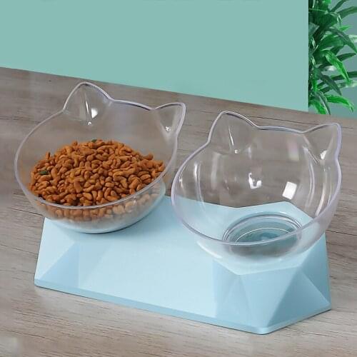 Non-Slip Double Cat Bowl Dog Bowl With Stand Pet Feeding Cat Water Bowl For Cats Food Pet Bowls For Dog Feeder Home Cat Bowl