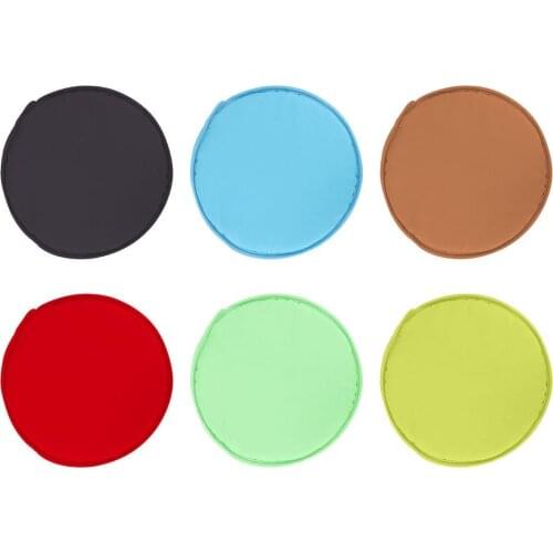 New 30-38cm Round Chair Seat Cushion With Straps Household Thickened Removable Chair Cushion Pad Solid Color Round Tie-on Pads