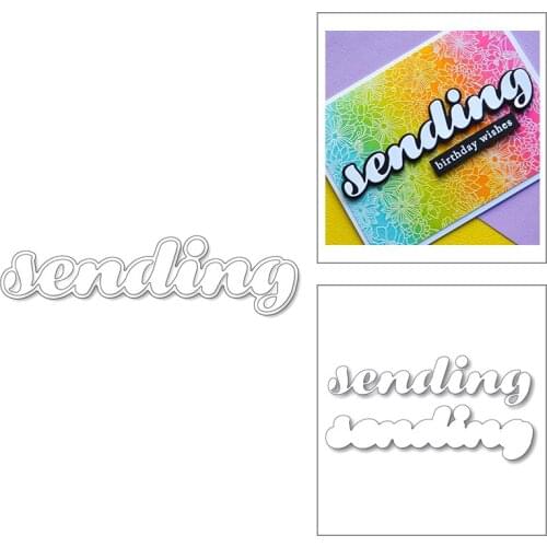 2020 New Lowercase English Letter Words Ending Layered Metal Cutting Dies For Scrapbooking Greeting Card Paper Making No Stamps