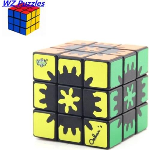 New sticker design Lanlan 3x3x3 speed magic cube 3x3 puzzle cubo magico beautiful twist neo cube educational toys for kids gift