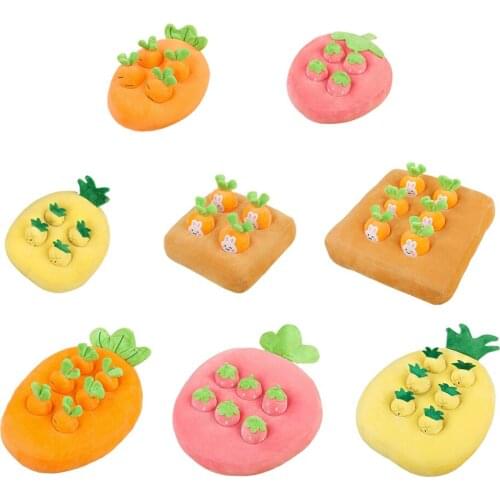 Educational Fruit Plush Toy Picking Pretend Play Parent-child Interactive