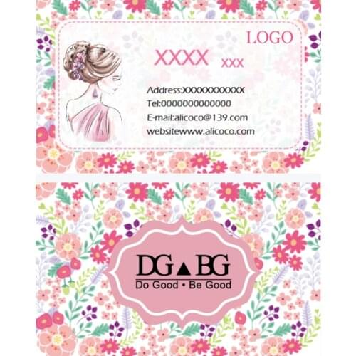 Printing Business Cards Twice Customized Visit Personalized Card Paper Logo Greeting Thank You Order Custom Prin Design 1000pcs