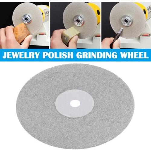 6/4 Inch 150/100mm Diamond Coated Flat Lap Disc Jewelry Polish Grinding Wheel CLH@8