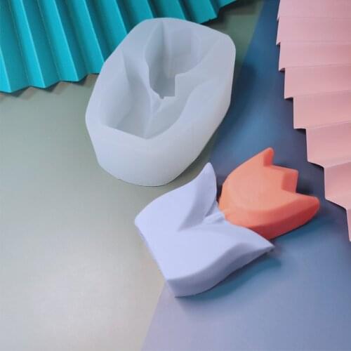 PRZY Geometric Tulip Flowers Silicone Molds Fondant Mould Scented Candle Creative Flower Chocolate Baking Mold Soap Molds Handma