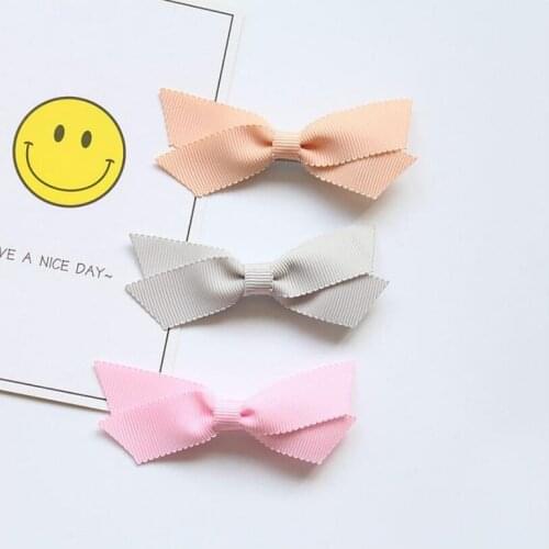Fresh Girls Hair Bows Clips 9cm Cloth Wrapped Hairpins Barrettes for Kids Toddlers Girls Hair Accessories 6pcs/set